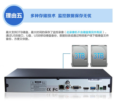 云视安24路高清NVR 全场景智能监控解决方案